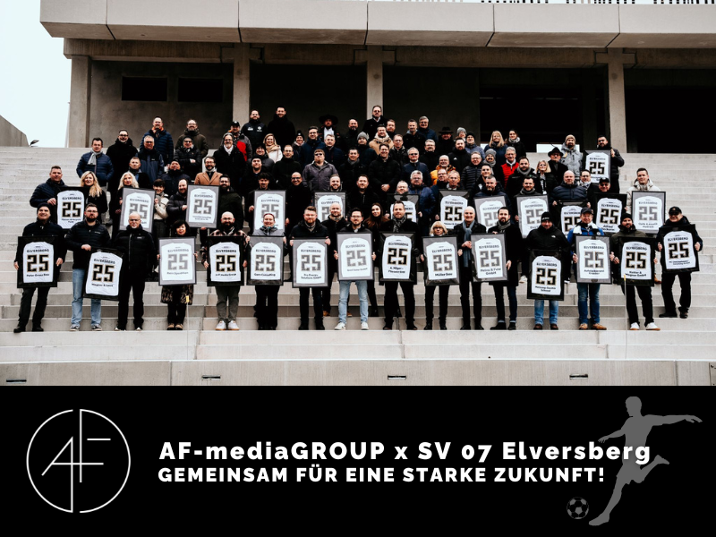 AF-mediaGROUP wird offizieller Sponsor der SV 07 Elversberg