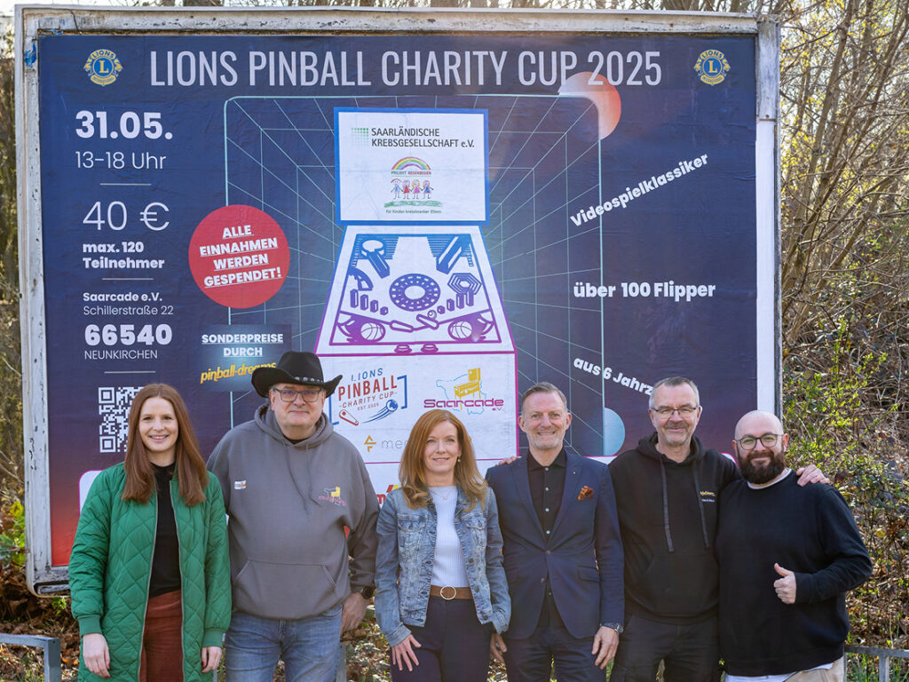 Ein Herz für den guten Zweck: Der Lions Pinball Charity Cup